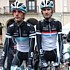 Andy et Frank Schleck pendant la premire tape de la Vuelta Pais Vasco 2011